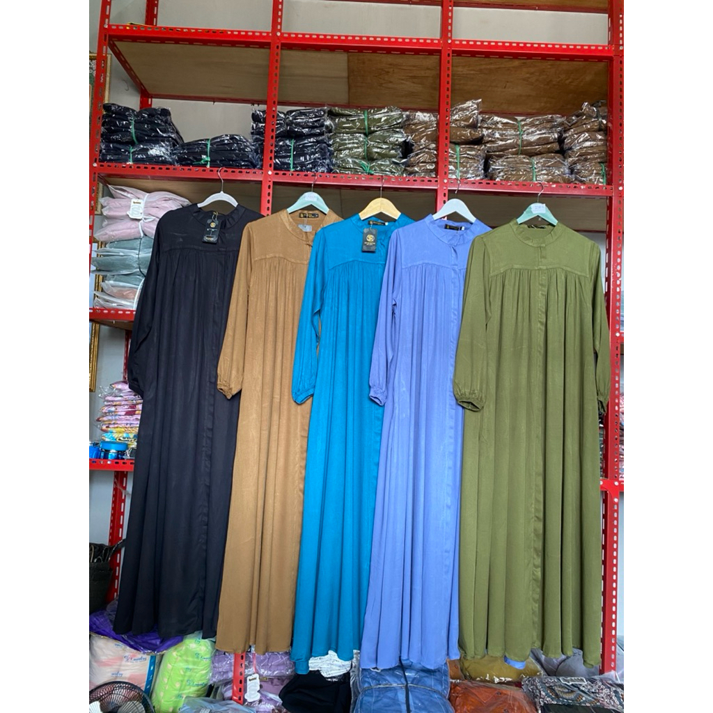 gamis homedress polos | syahida | terbaru