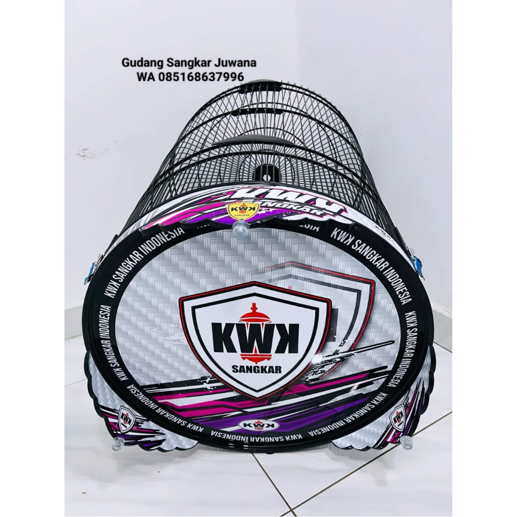 Sangkar Murai KWK PVC Decal Ruji Bambu No.2 + Bonus Full set