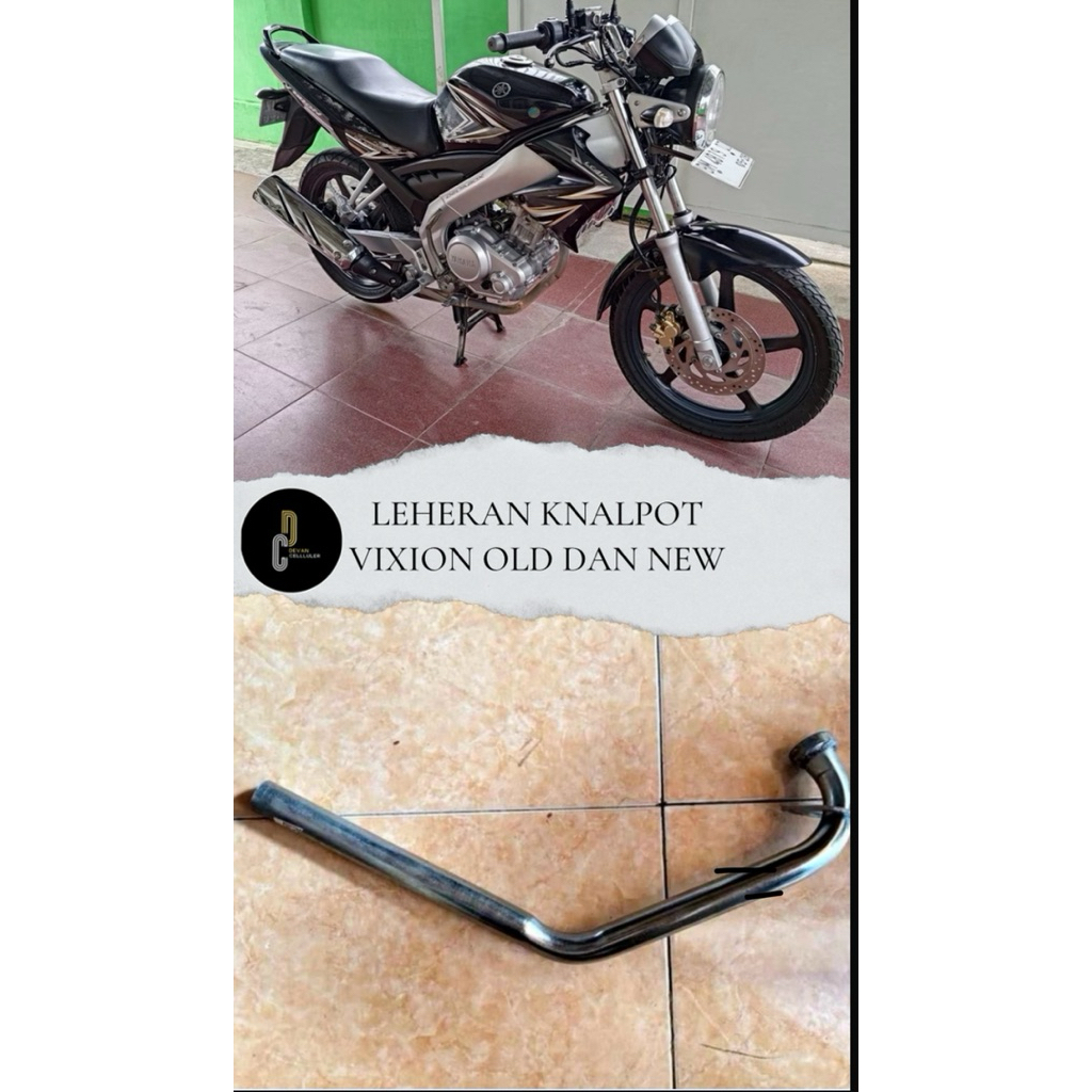 Sambungan Leher Knalpot vixion old dan new