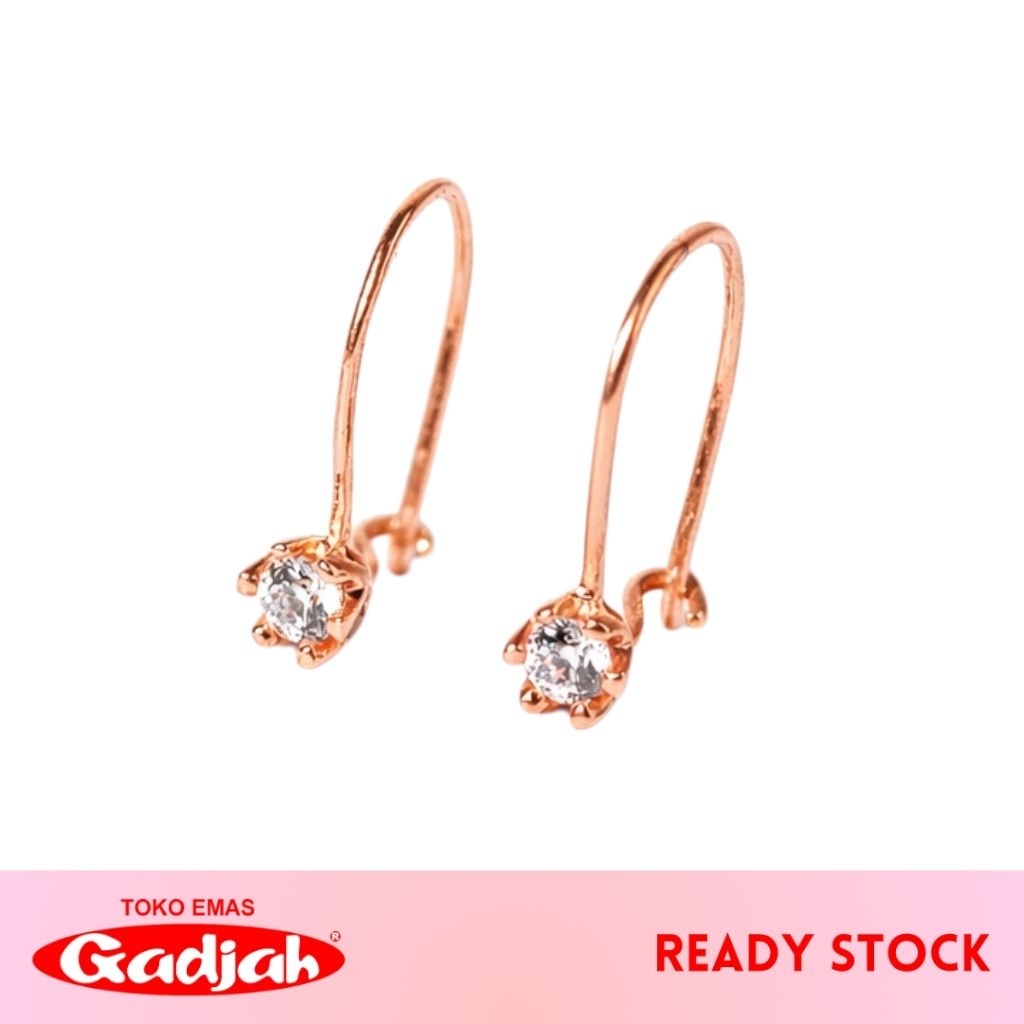 Anting Emas Kawatan Solitaire Imut - Toko Emas Gadjah