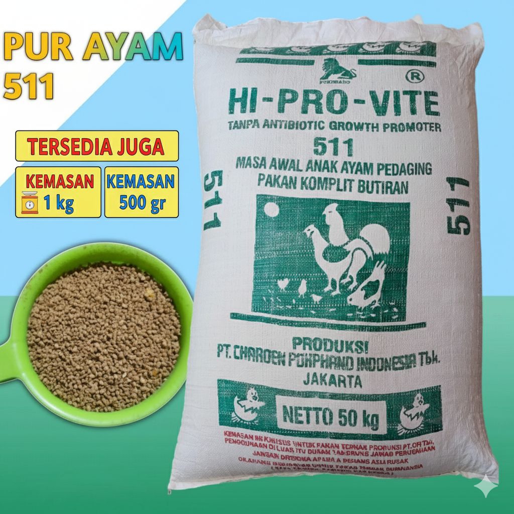 PUR AYAM BRAVO 511 PUR AYAM KILOAN PUR AYAM PEDAGING - 1KG