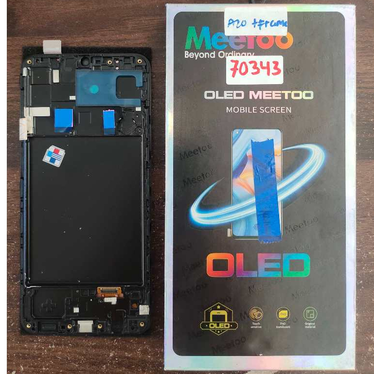 LCD OLED + FRAME SAMSUNG A205 (GALAXI A20) KWALITAS OLED BY MEETOO