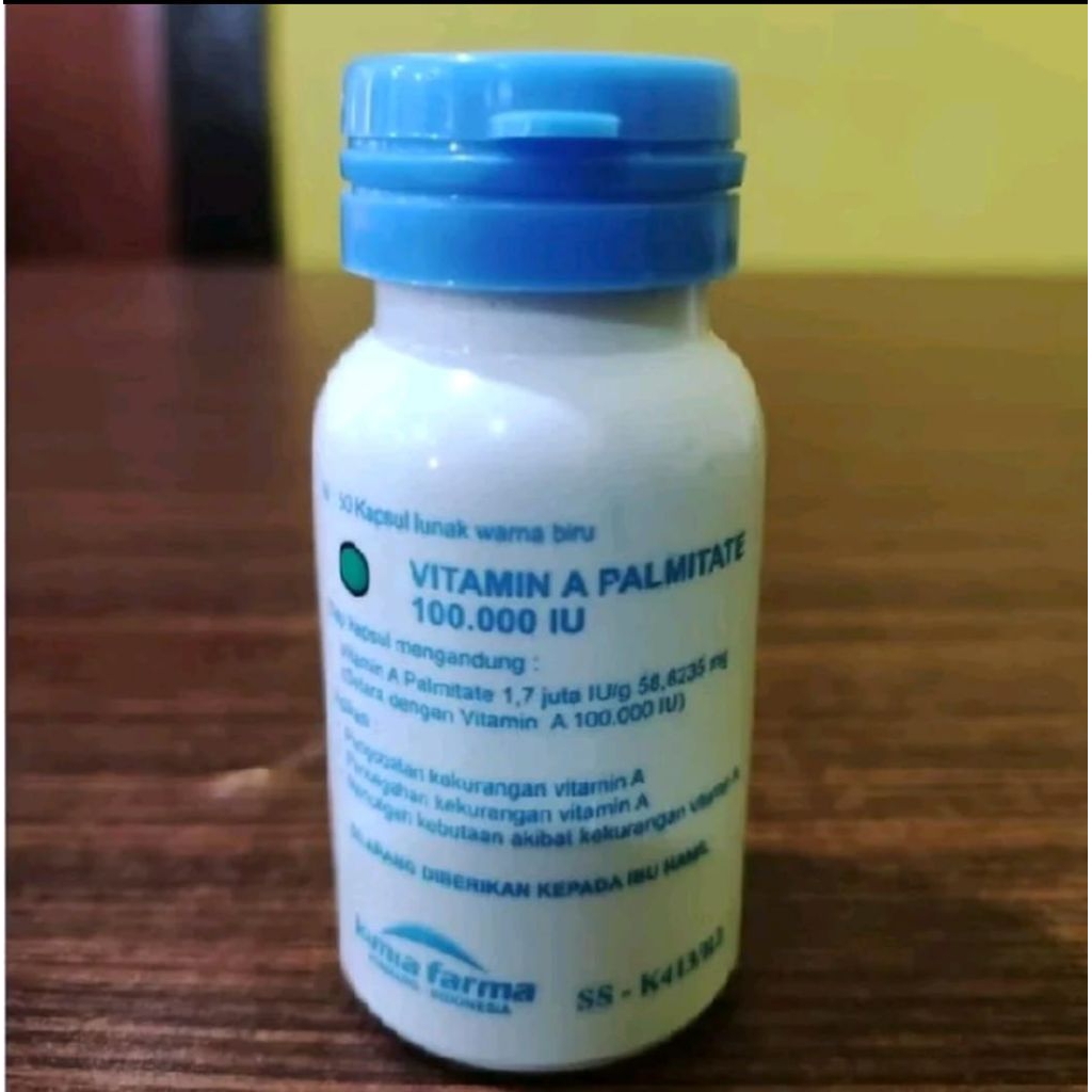 vitamin A 100.000 iu vitamin biru untuk per botol