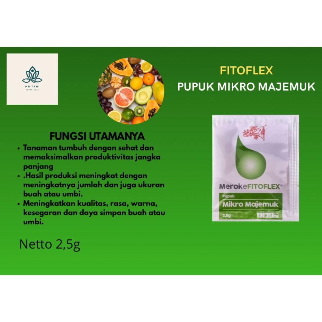 Meroke FITOFLEX kemasan 2,5 Gram 1Box (50pcs)