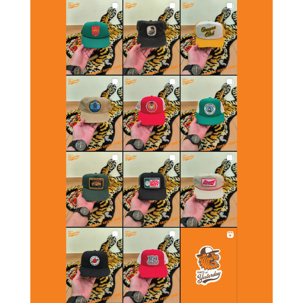 Topi patch ropehat trucker vintage curated by Hats of yesterday