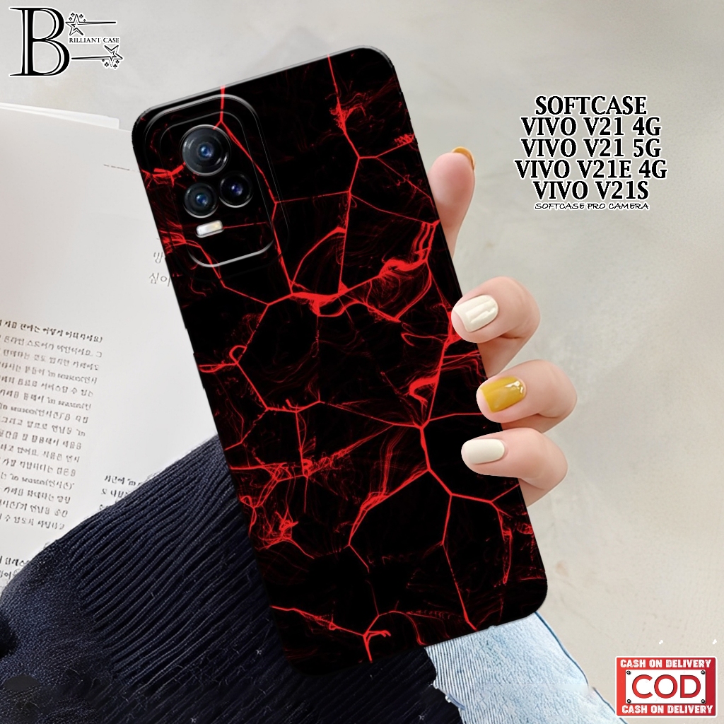 Case VIVO V21/V21e/V21s Terbaru - Fashion Case Abstrak - Casing VIVO V21/V21e/V21s - Silikon Pro Cam