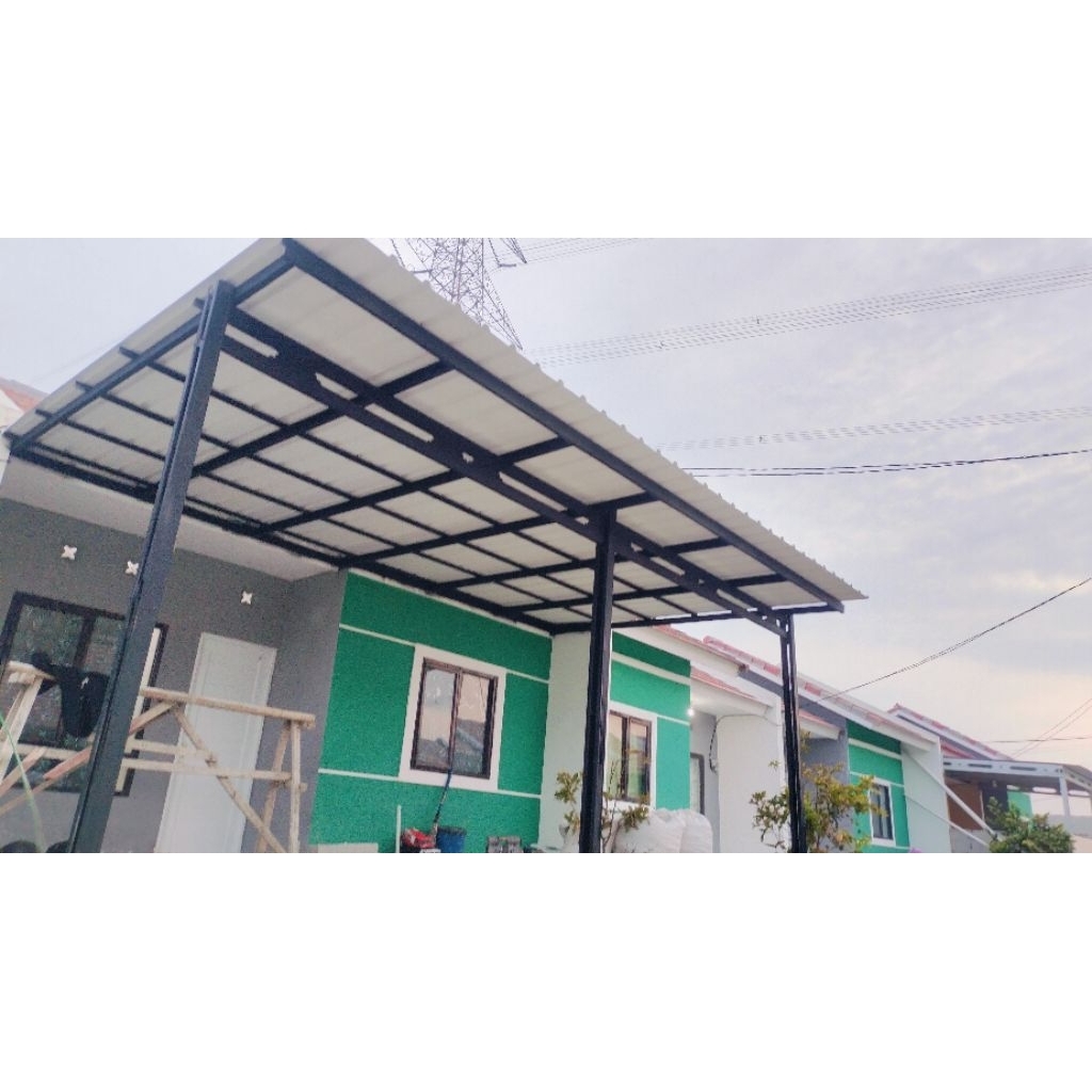 kanopi bajaringan atap alderon single