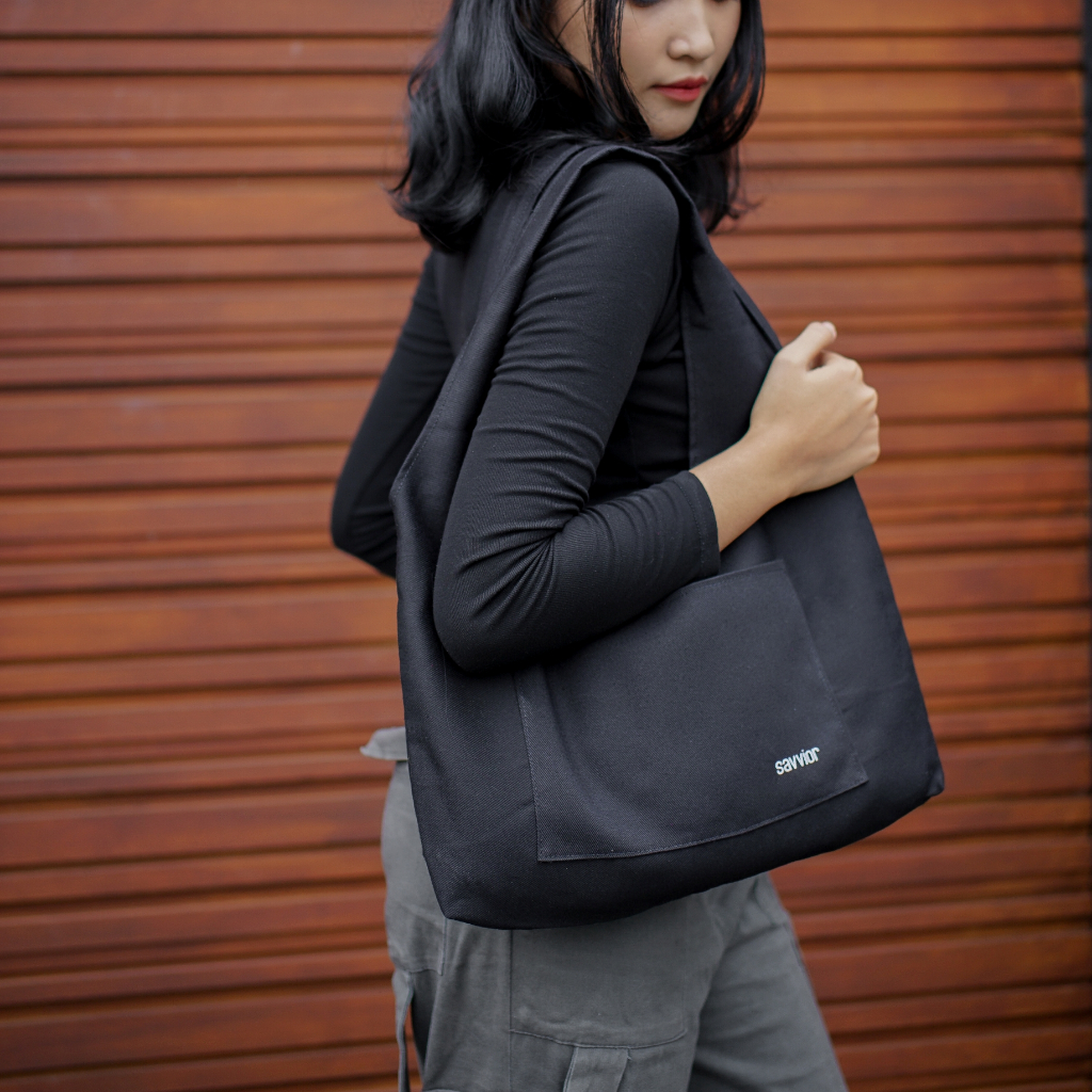 Savvior// Tote Bag Polos Unisex//Tote Bag Multifungsi // Tote Bag Kanvas