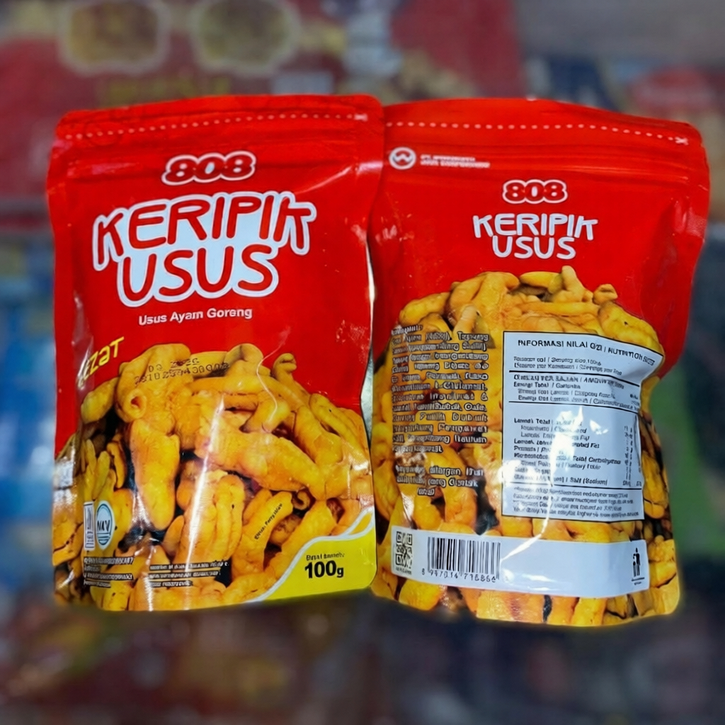 KERIPIK USUS 808 by Goldstar 100gr - Kheiza Frozen