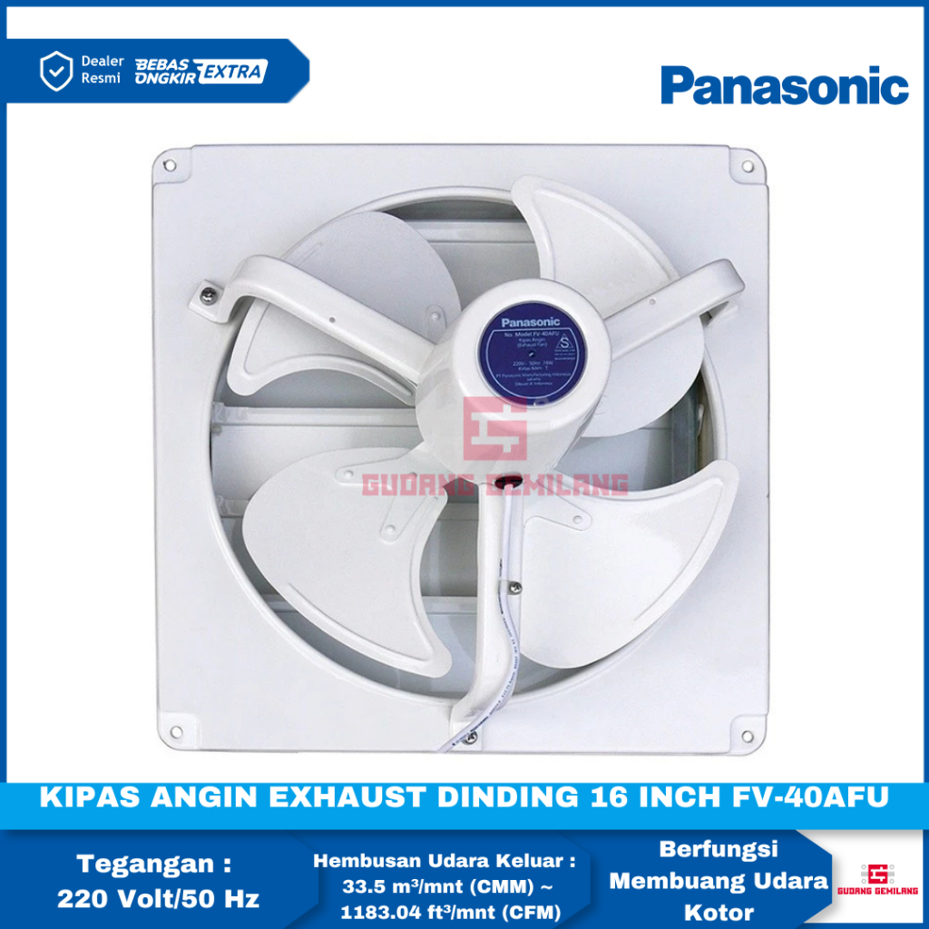 Kipas Angin Wall Exhaust Eksos Dinding 16" FV-40AFU FV40AFU PANASONIC