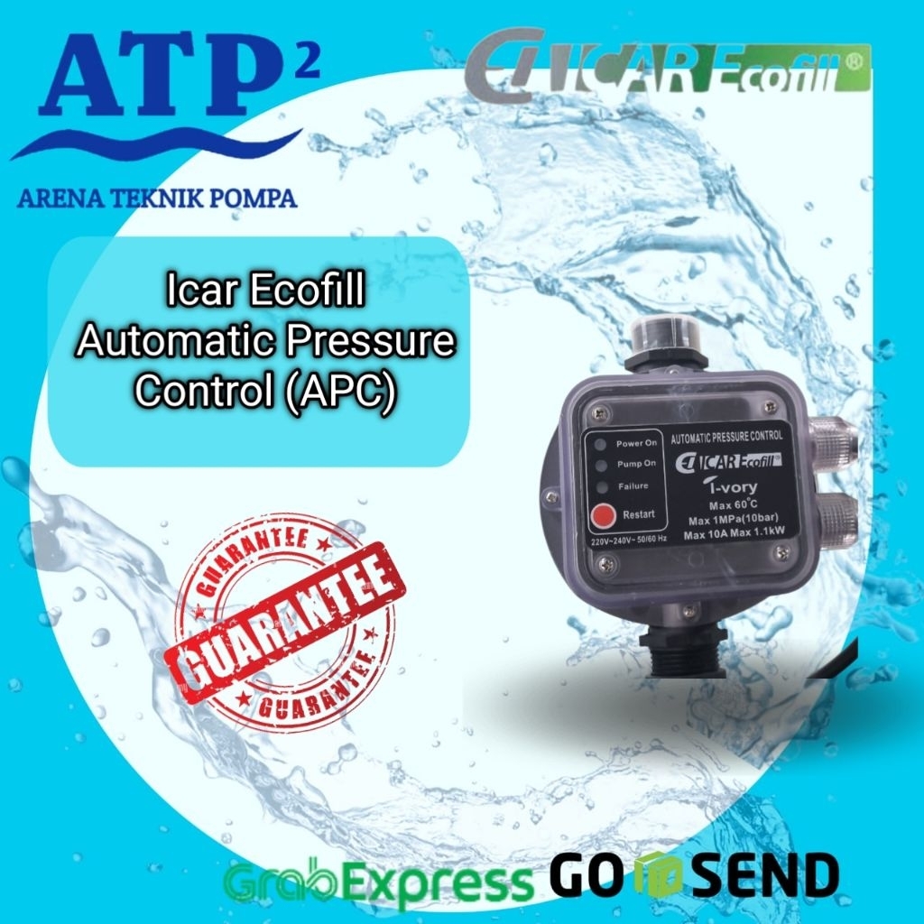 Icar Ecofill Ivory Otomatis Press Control Untuk Otomatis pompa Booster 