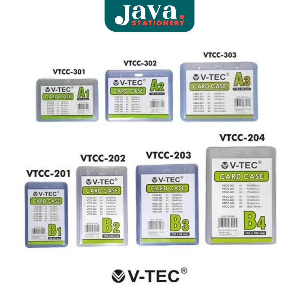 (20 Pcs) V-TEC Mika ID Card / Name Tag / Glue Card - Ukuran A1 A2 A3 B1 B2 B3 B4 B5