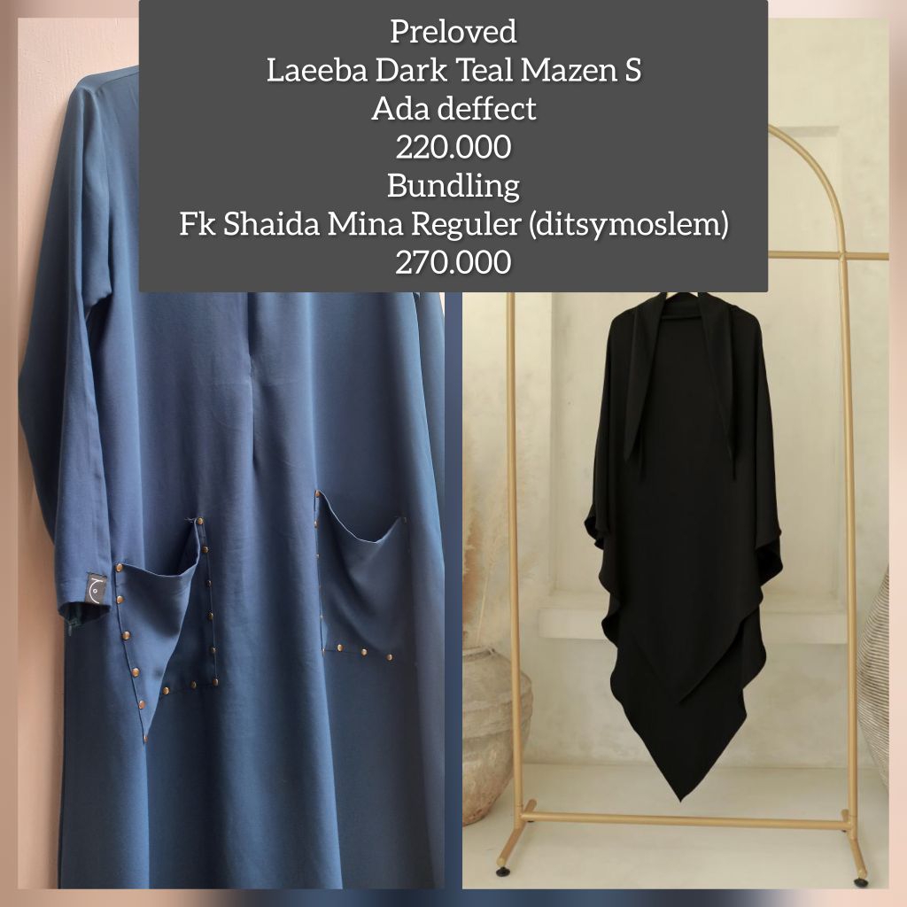 Aljenna Preloved Laeeba Dark Teal Mazen S