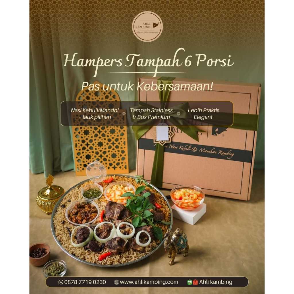 (INSTAN) Hampers Nasi Kebuli/Mandhi Tampah 6 Porsi