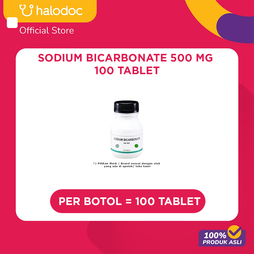 Sodium Bicarbonate 500 mg 100 Tablet