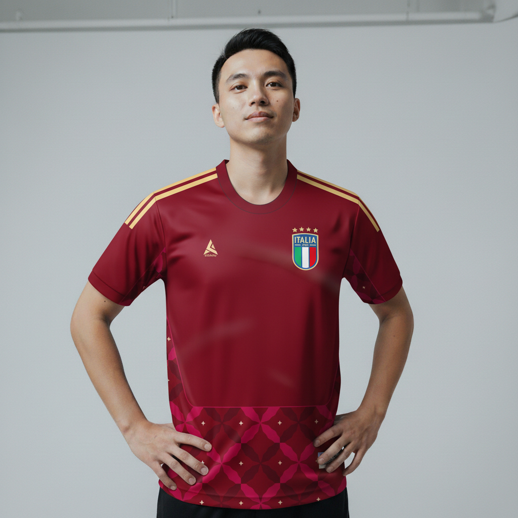ATHLETIC SPORTWEAR - Jersey Bola Fantasy Italy GK 2025-2026 Fullprinting Casual - Atasan