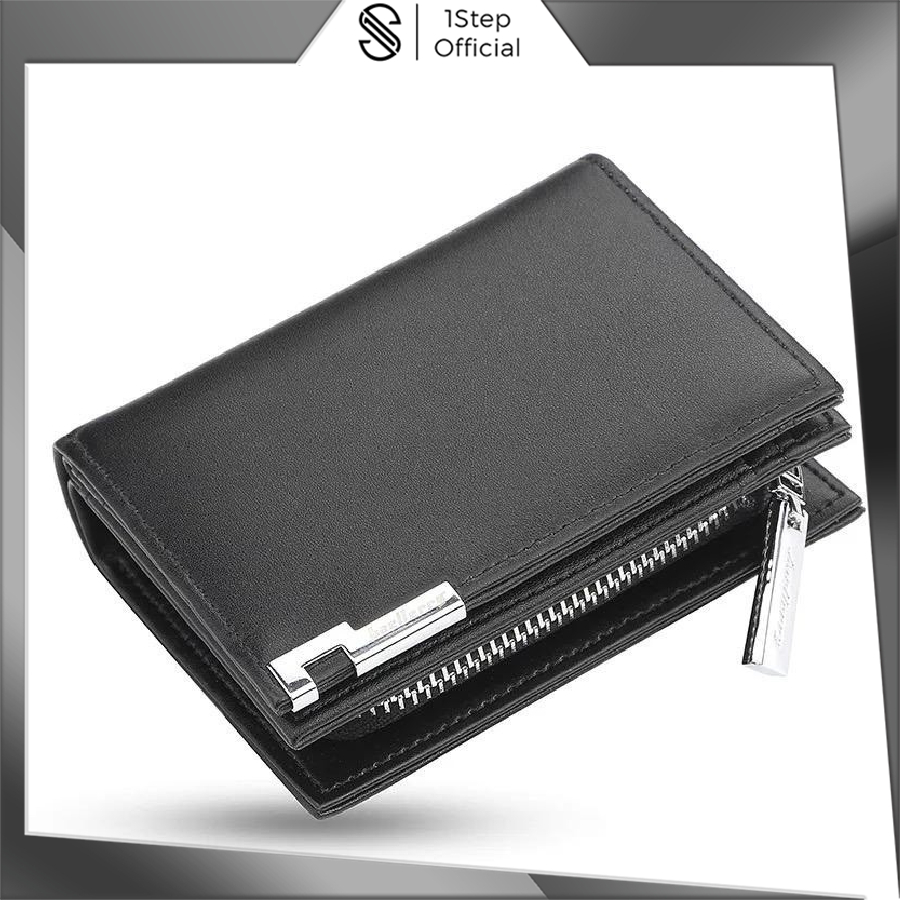 1Step D025 Dompet Lipat Wanita Pria Kulit Panjang Fashion Murah Kartu Import