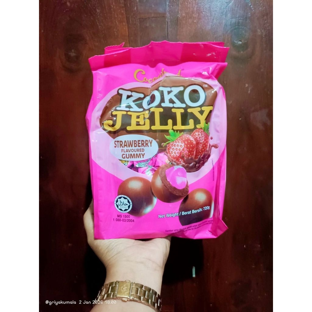 Koko jelly stobery 720 gram ori malaysia / koko jelly strawberry