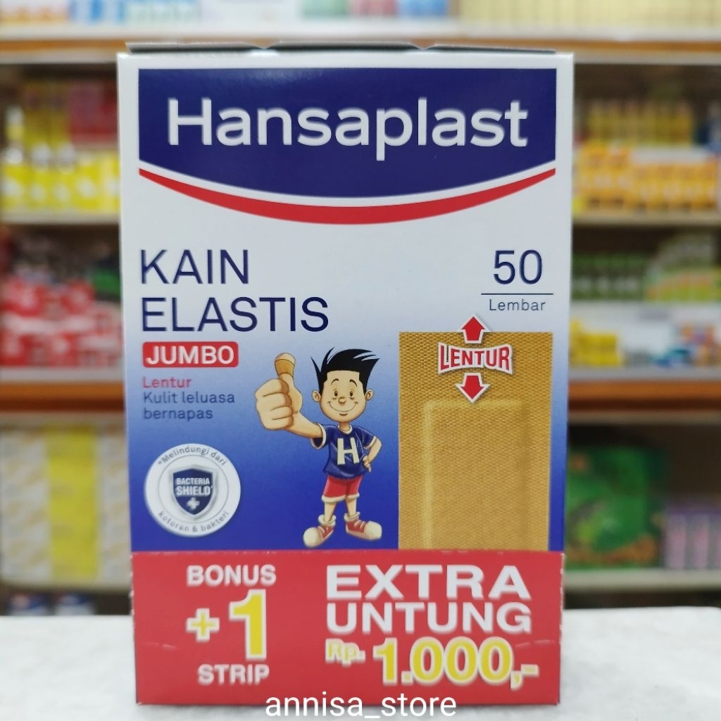 Plester Kain Hansaplast Jumbo Ukuran Besar 1 Kotak