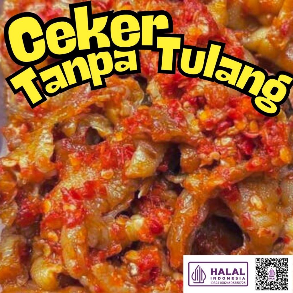 150gr Sambal Ceker Tanpa Tulang/ Sambal Ceker/ Sambel Ceker/ Ceker Pedes/ Ceker Pedas/ Ceker Tanpa T