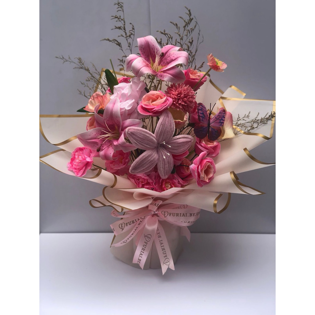 Bouquet / Bucket Bunga Artificial Ukuran Besar