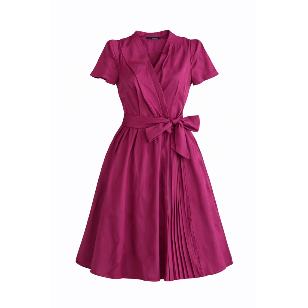 Gaun Dress Wanita Perempuan Ungu