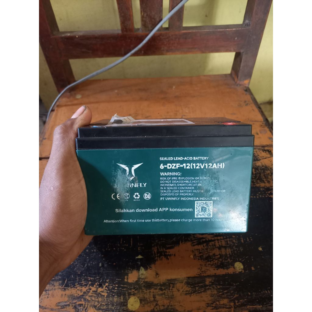 aki sepeda listrik buat DIY emergency