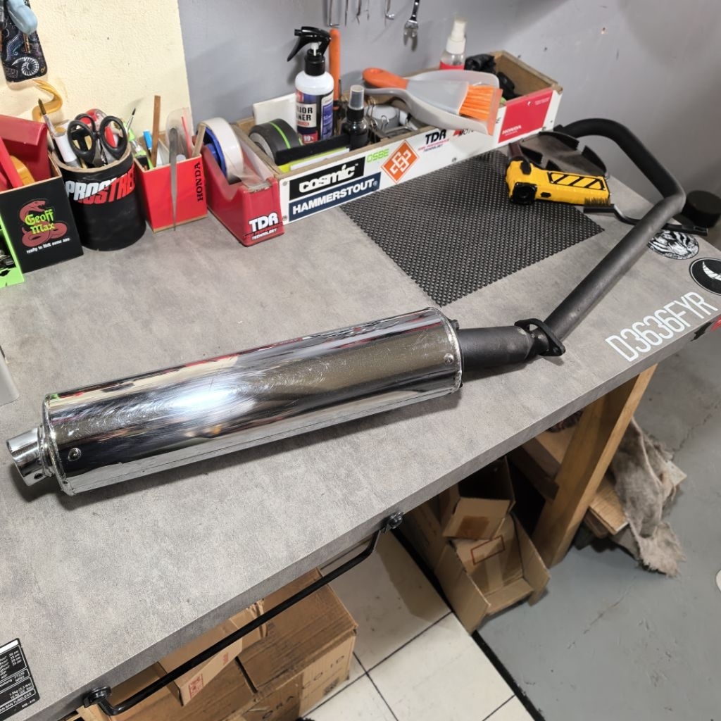 Knalpot silencer header suzuki satria f fu 150 original thailand