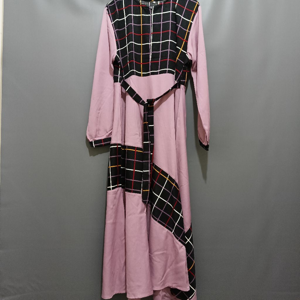 Preloved Gamis Jumbo Kotak Pink