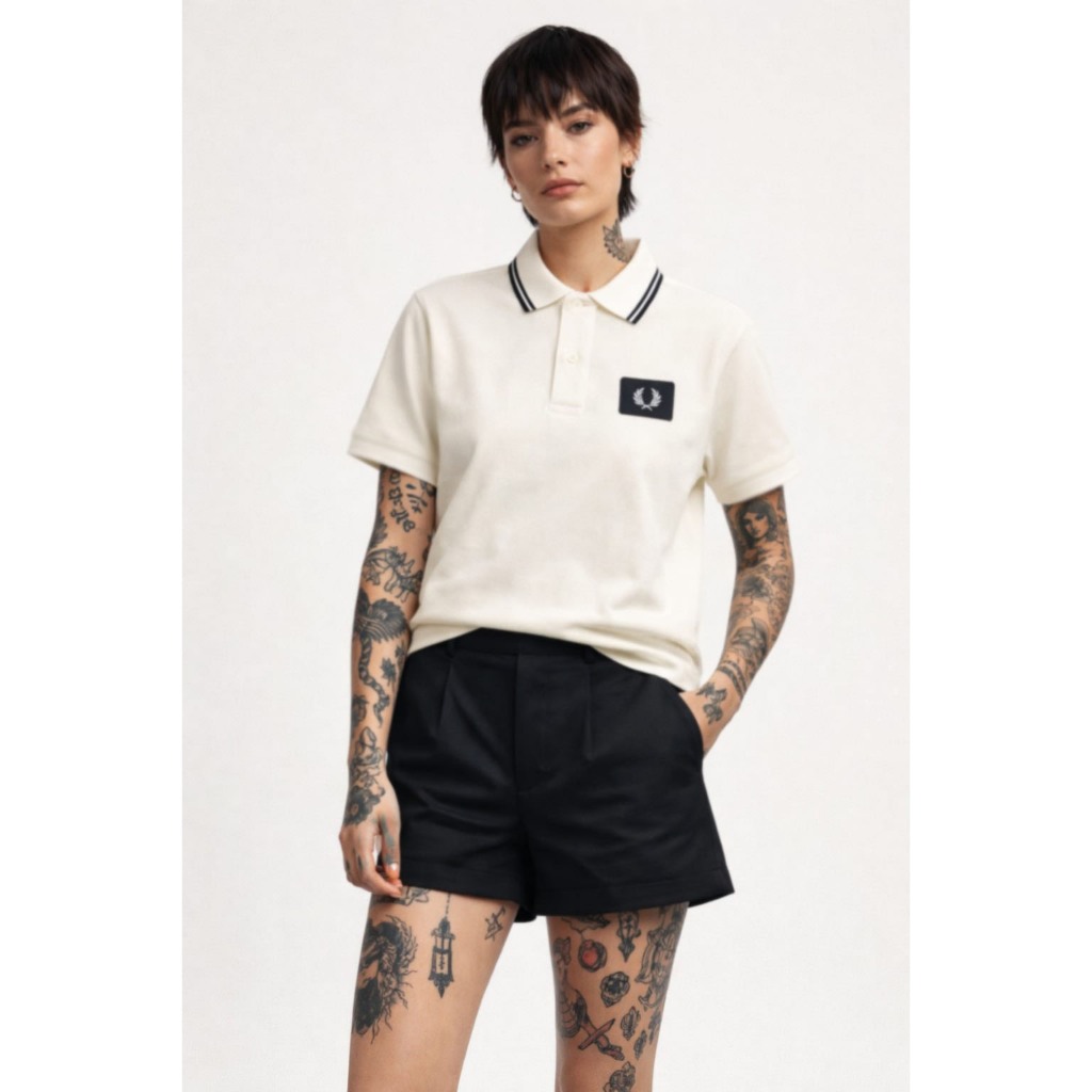 Fred Perry Women Badge Polo Shirt (G1150-129) Original