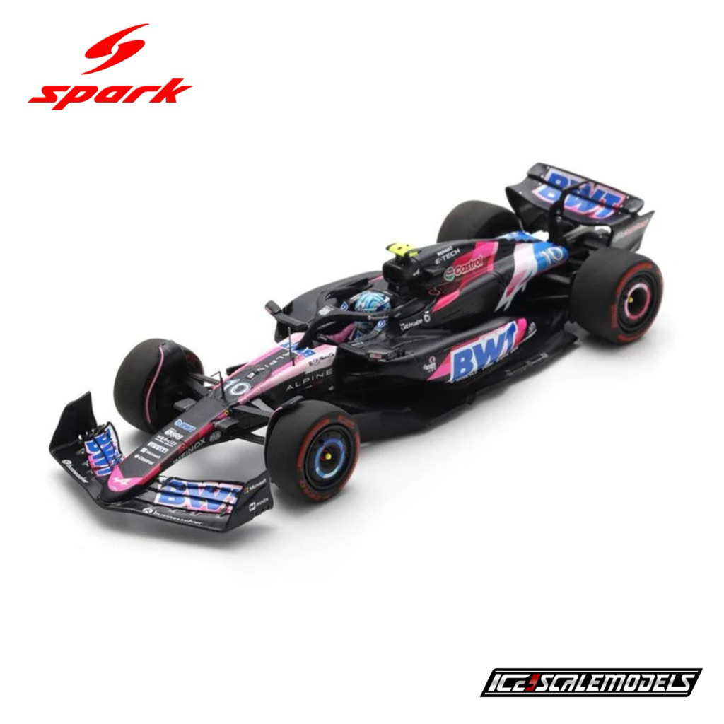 Diecast F1 Spark 1:64 Alpine A524 Pierre Gasly Bahrain GP 2024