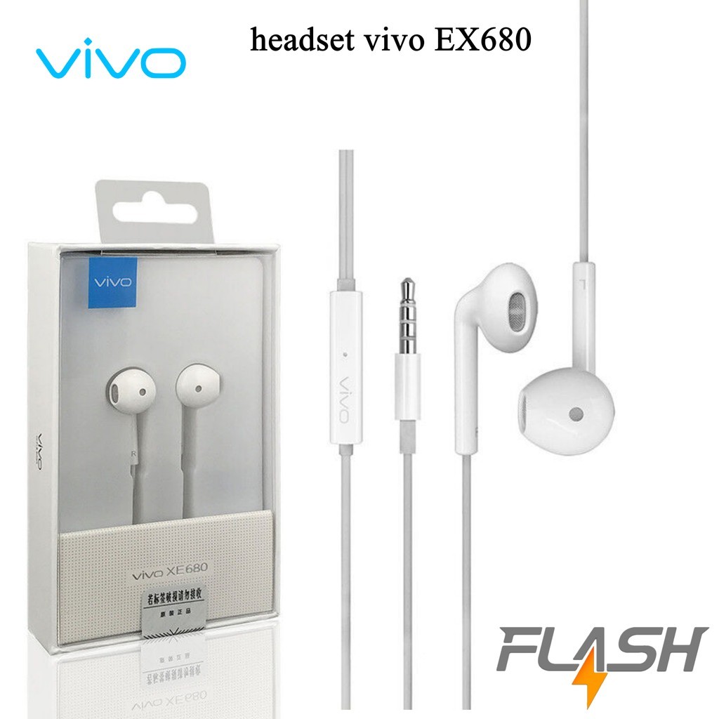 HEADSET VIVO XE680 SUPPORT SEMUA VIVO Hi-Fi Earphone XE680 Handsfree Vivo Jack XE680