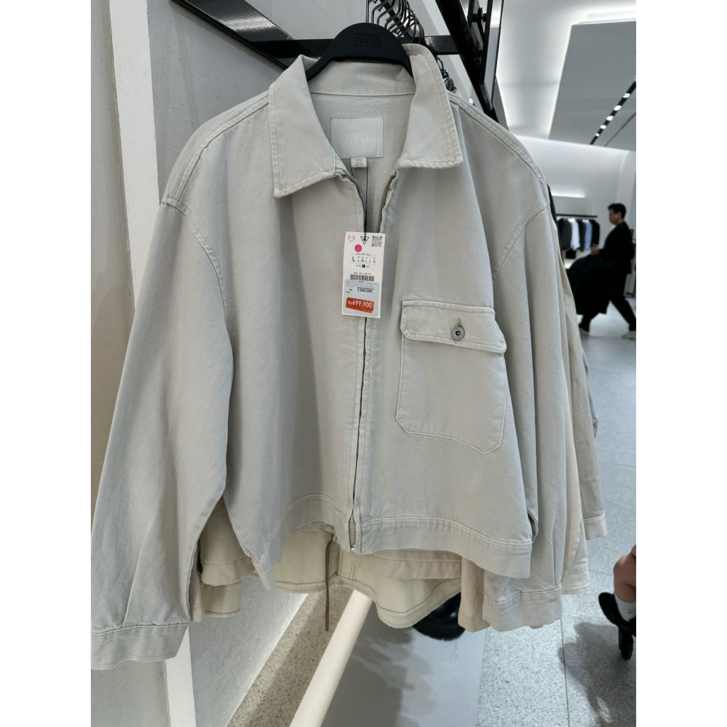 Jaket Denim Pria Zara