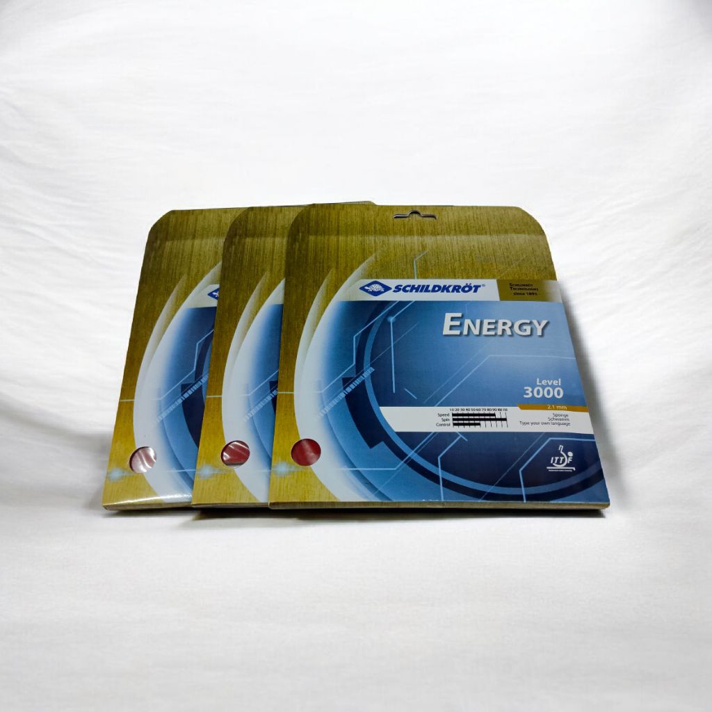 Karet Bet Tenis Meja Schildkröt Energy 3000 Original ITTF Approved – Spin & Speed