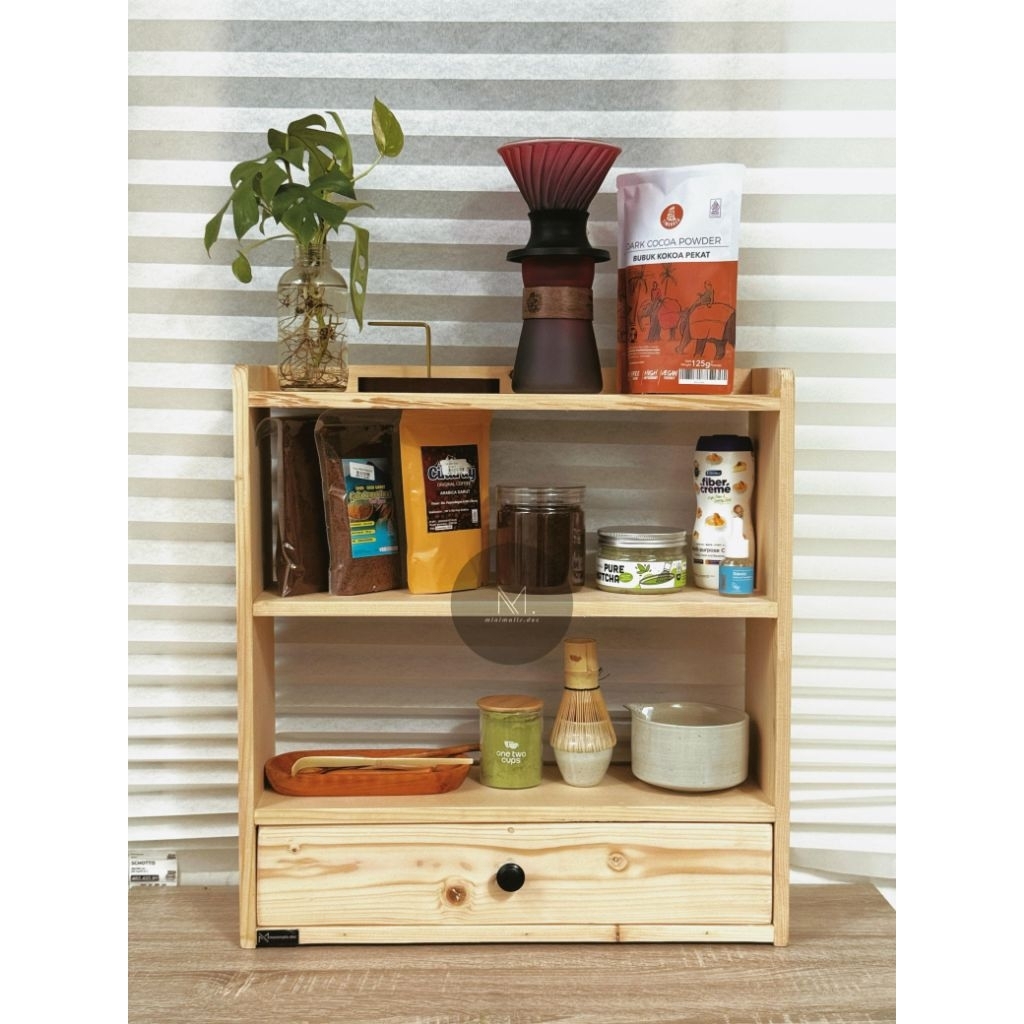 Rak Kopi Rak Matcha Rak Minimalis Rak Barista Rak Multifungsi