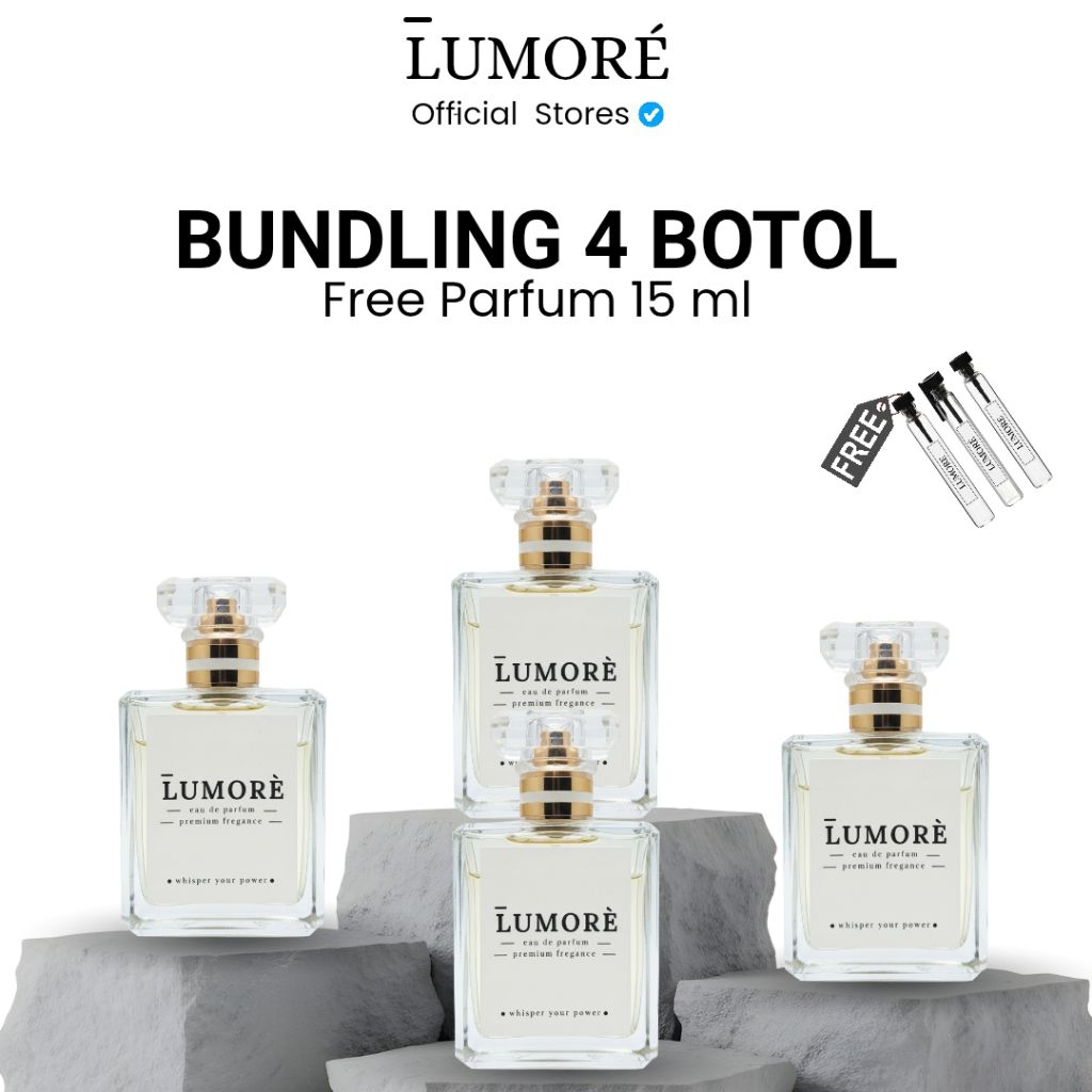 LUMORÉ Dunhill Blue Eau de Parfum Bundling 4 Botol 50ml Free 15ml Tahan Lama