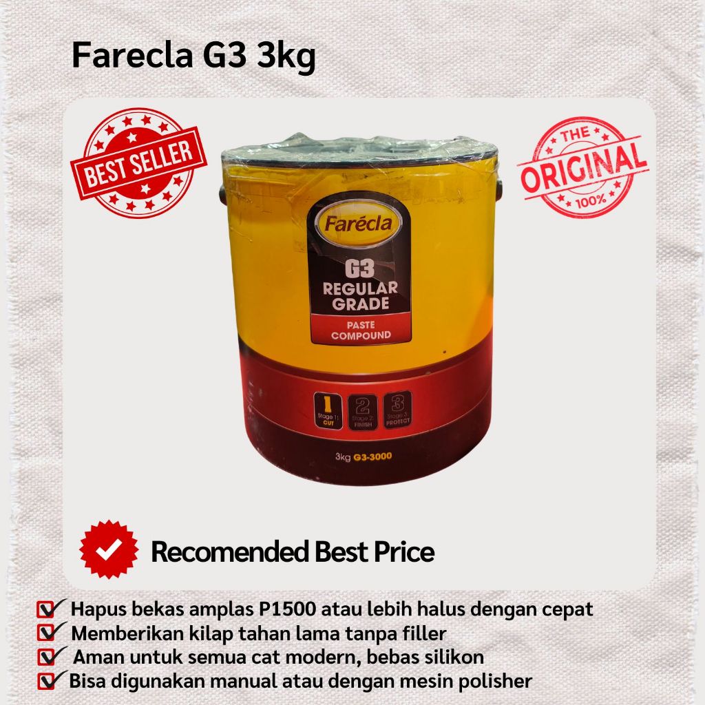 Farecla G3 Pasta Poles – Hapus Goresan & Kilap Maksimal