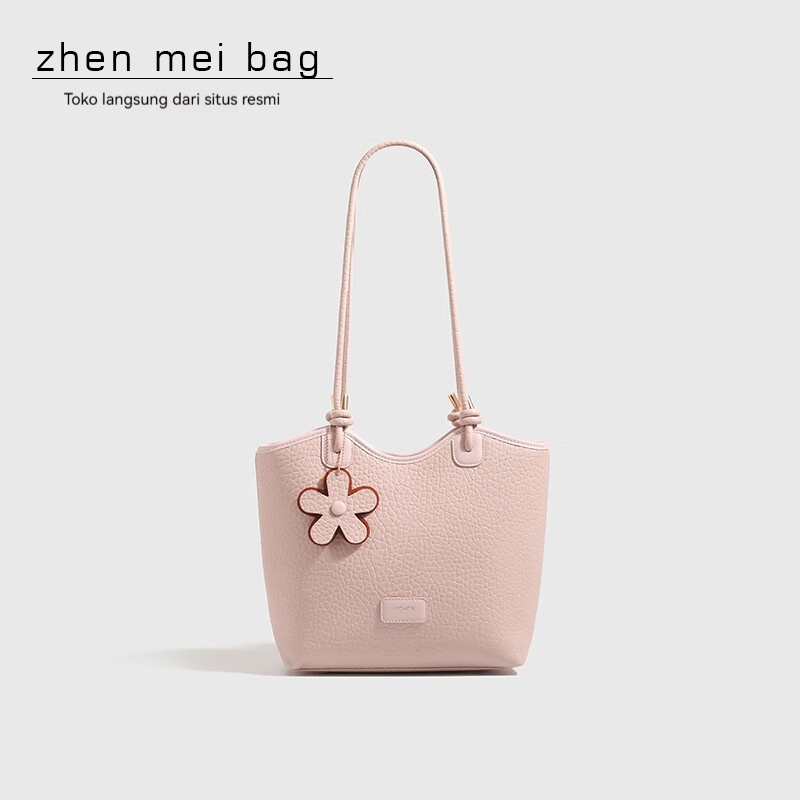 Château Bag - Tas Yichen Wanita Tote Pink Pastel – Elegant Simple Shoulder Bag Premium