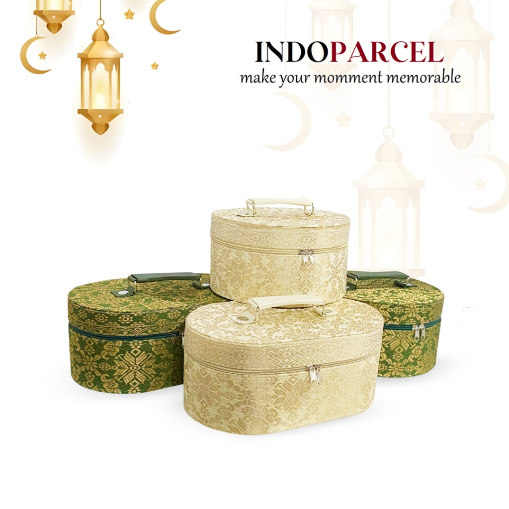 INDOPARCEL - Lumina Songket Hampers Gift Box Hampers Beauty Kiss Lebaran Kain Songket Bungkus Kemasa