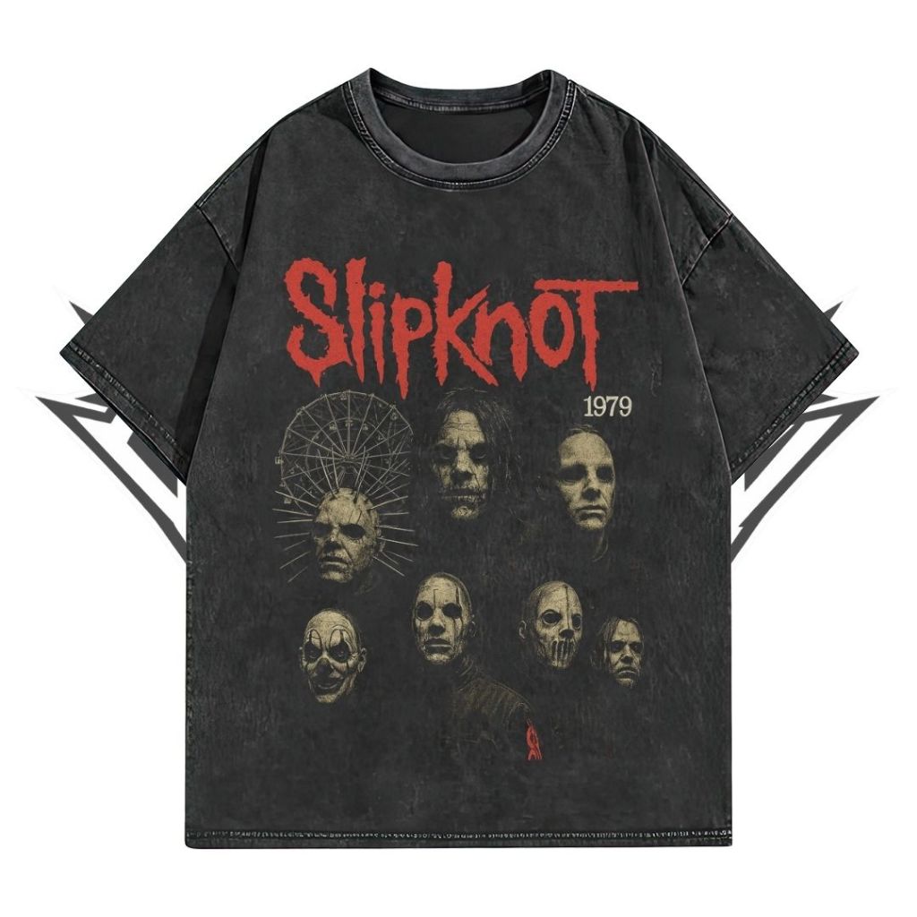 Glatosphere "Slipknot" Oversized T-Shirt | Stone Wash | Kaos Oversize | Vintage | Atasan