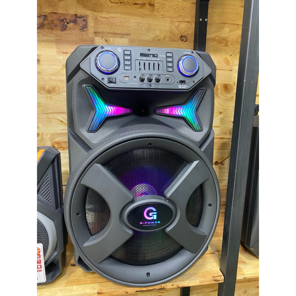SPEAKER G-POWER GST 1503 SPEAKER KARAOKE 15” FREE 2 MIC WIRELESS