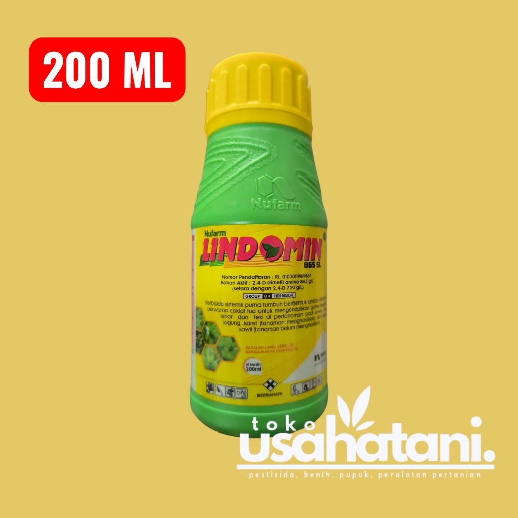 LINDOMIN 865SL 200 ML Herbisida 2,4D Dimetil Amina