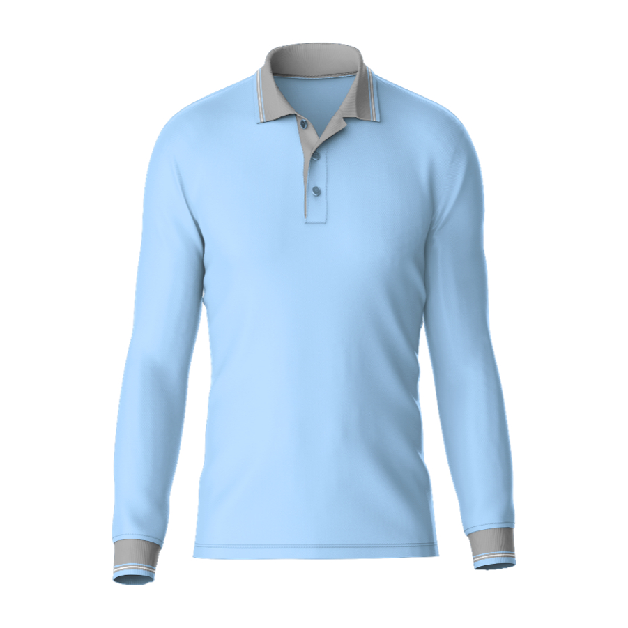 Man Woman - Polo Shirt - Kaos Polo Kerah Polos Dewasa Pria Wanita BIRU TELOR ASIN KERAH ABU Lengan P