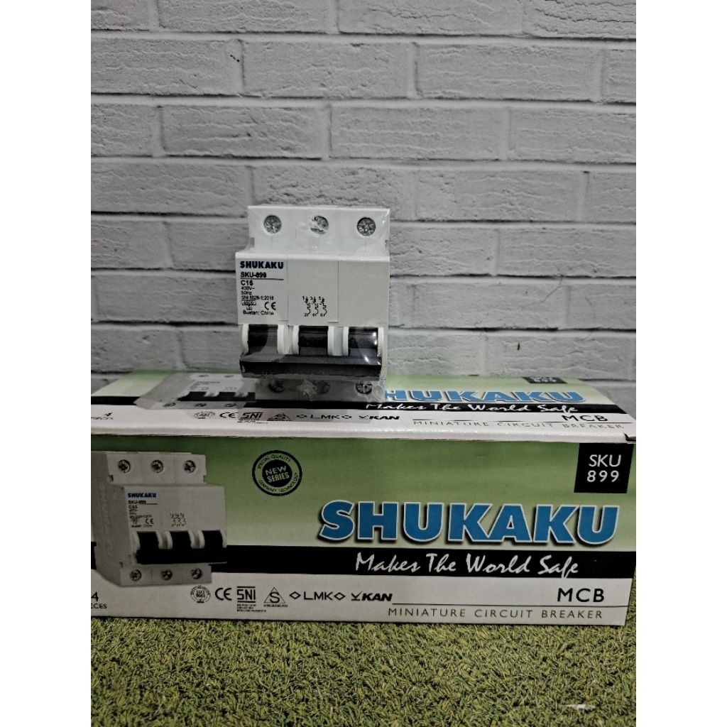 MCB SHUKAKU 3 PHASE / 3P C16 C20 C25 C32 C40 C50 C63