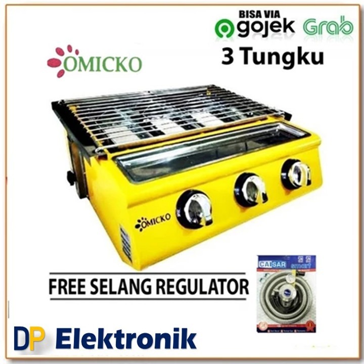 Omicko Kompor Pangangan SosisBakaran Serbaguna 2 Tungku - 4 Tungku