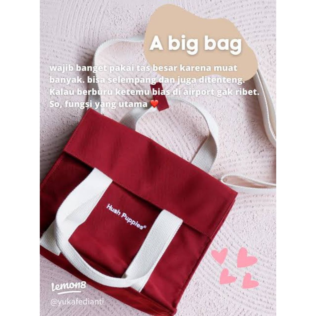 Tas Hush Puppies Totebag Kanvas(preloved)