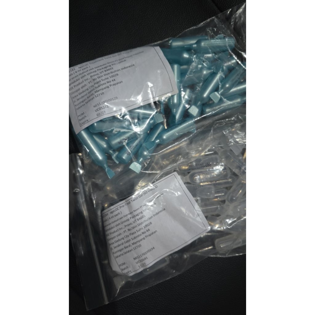 serum curah 1 pasang putih dan biru serum wajah galva