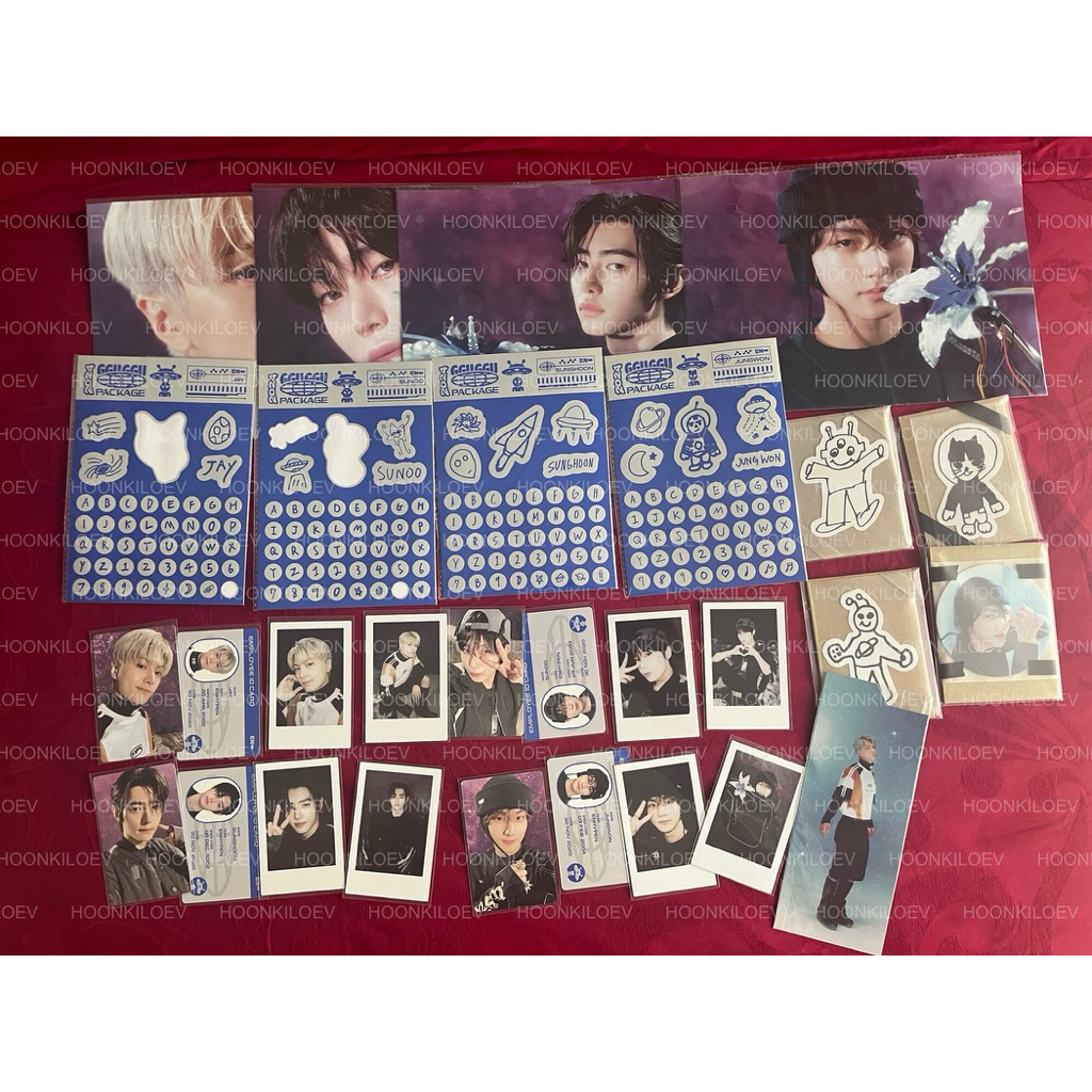 [BACA DESKRIPSI] Official ENHYPEN 2024 GGU GGU Package Jay Sunoo Photocard Set