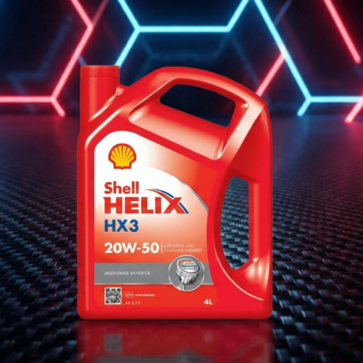 Oli Shell Helix HX3 20W50 4L Untuk Mobil Bensin & Diesel