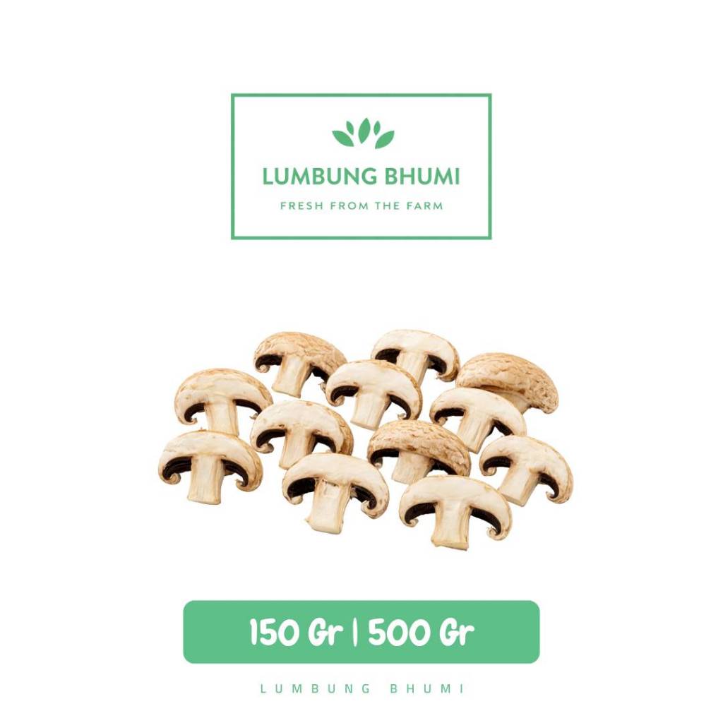 Jamur Kancing Champignon IRIS Sayur - Lumbung Bhumi